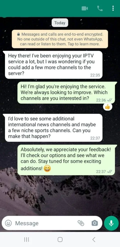 Customer WhatsApp conversation 5